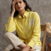 Olivia Cotton Poplin Floral Oversized Shirt