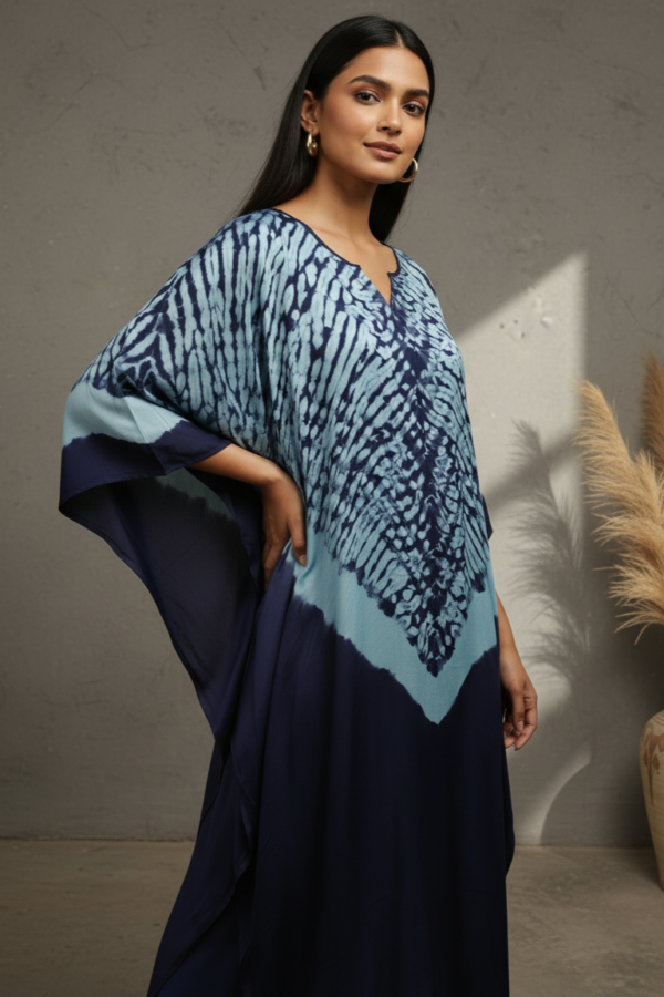 Isabella Modal Silk Shibori Kaftan