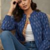 Misha Ikkat Kalamkari Reversible Jacket