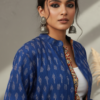 Misha Ikkat Kalamkari Reversible Jacket