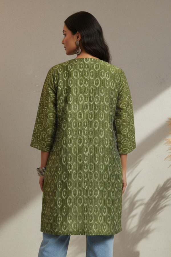 Tanya Ikkat Kalamkari Reversible Jacket II