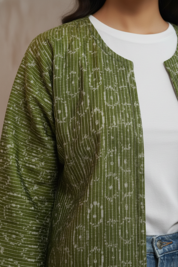 Tanya Ikkat Kalamkari Reversible Jacket II
