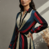 Camila Modal Silk Ajrakh Twisted Knot Dress