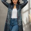 Nora Velvet Ajrakh Long Jacket II