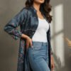 Nora Velvet Ajrakh Long Jacket II