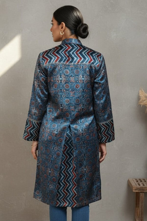 Nora Velvet Ajrakh Long Jacket II