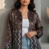 Nora Velvet Ajrakh Long Jacket I