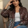 Nora Velvet Ajrakh Long Jacket I