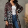 Nora Velvet Ajrakh Long Jacket I