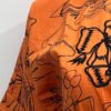 Ehsaas Orange & Black Embroidered Midi Dress