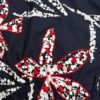 Ehsaas Navy & Red Leaf Print Midi Dress
