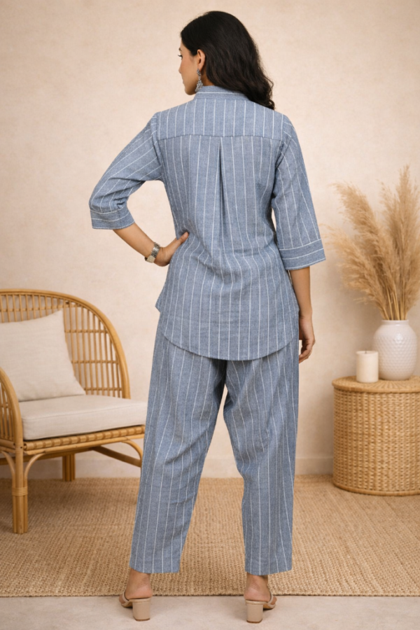 Aamaya Striped Cotton Co-ord Set