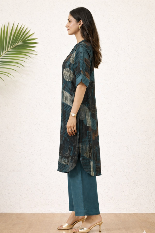 Kyoko Ajrakh Modal Cotton Kurta Set I