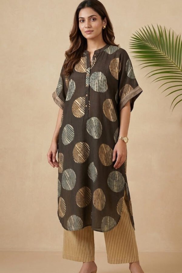 Akiko Ajrakh Modal Cotton Kurta Set