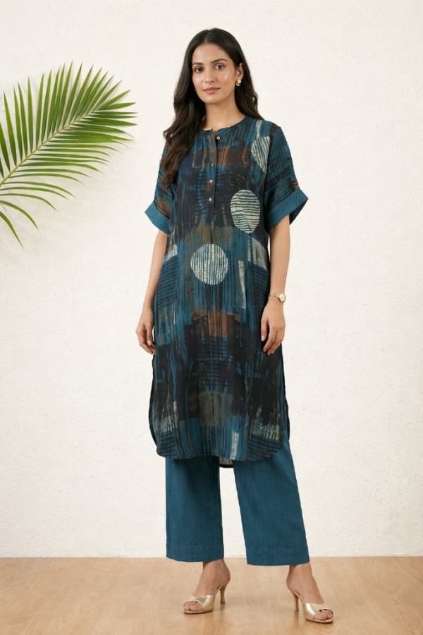 Kyoko Ajrakh Modal Cotton Kurta Set I