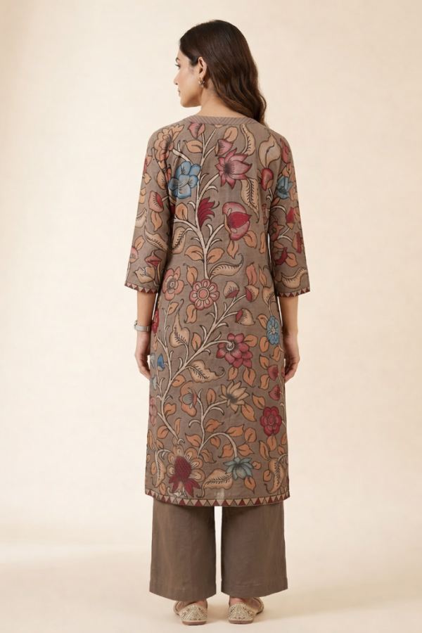 Sakura Kalamkari Nellore Silk Kurta Set II