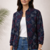 Mira Kantha Bomber Jacket – Geometric II