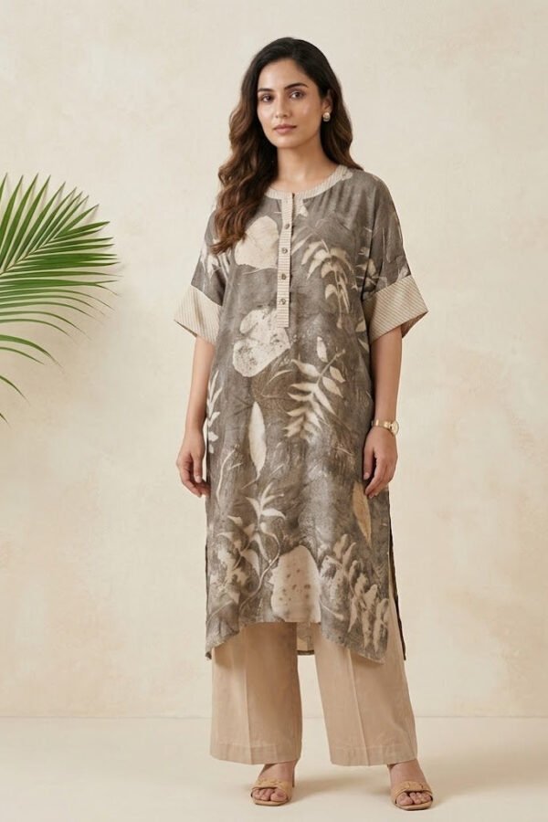 Izumi Modal Silk EcoPrint Dress