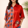 Aadhya Mashru Silk Ajrakh Shirt