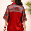 Aadhya Mashru Silk Ajrakh Shirt