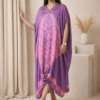 Farah Modal Silk Shibori Cowl Kaftan