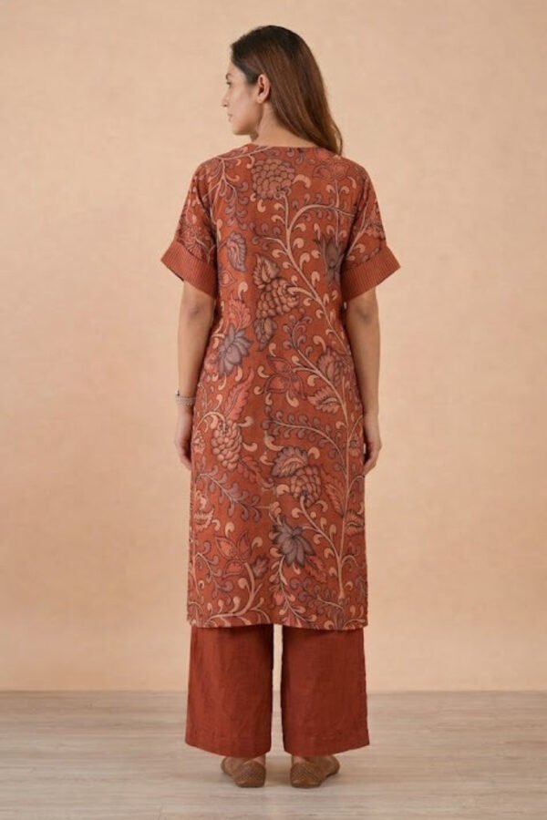 Sakura Kalamkari Nellore Silk Kurta Set I