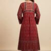 Rhea Modal Silk Ajrakh Handblock Dress