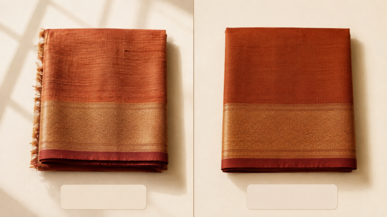 real handloom saree